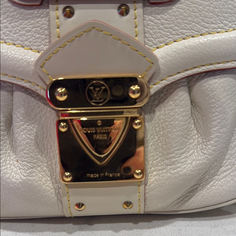 Louis Vuitton Le Superbe Suhali Goatskin Leather Ivory Purse Stunning - Picture 2 of 10